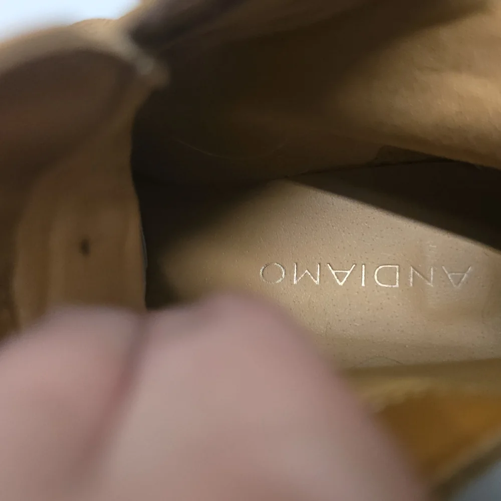 Women's Tan Lace-Up Ankle Boots - Picture 2 of 3